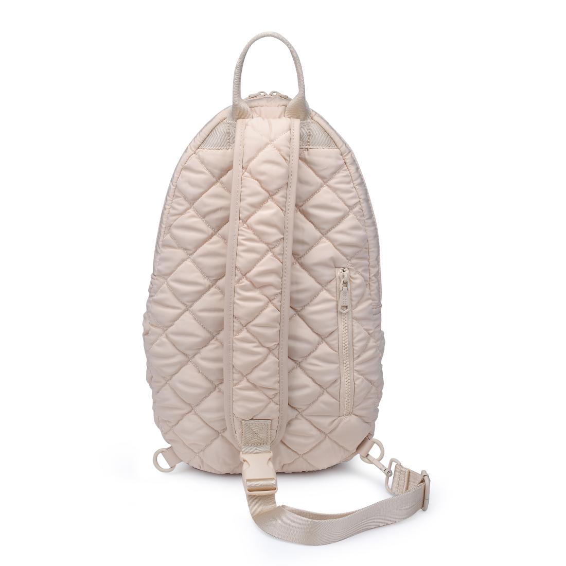 Sol and Selene Match Point - Quilted Puffer Pickleball & Paddle Tennis Sling Backpack 841764111980 View 7 | Cream