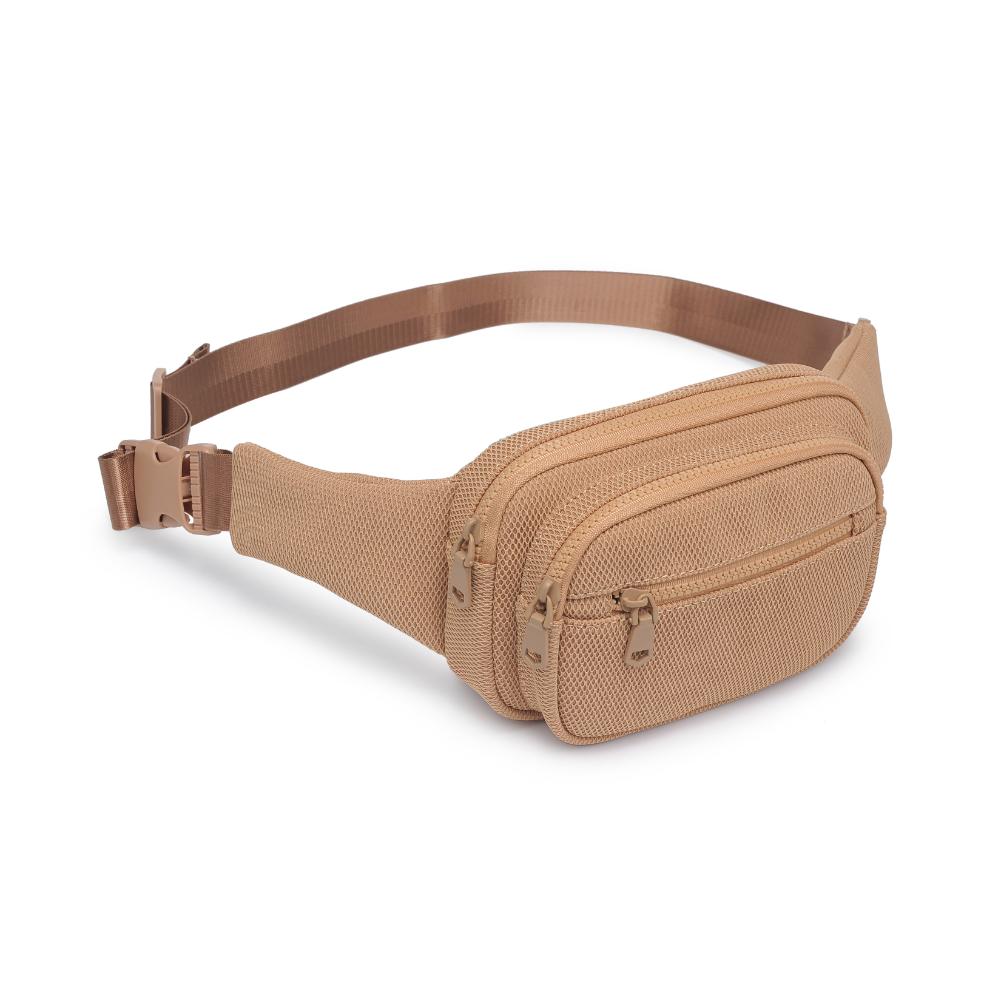Sol and Selene Hip Hugger - Neoprene Mesh Belt Bag 841764109864 View 6 | Natural