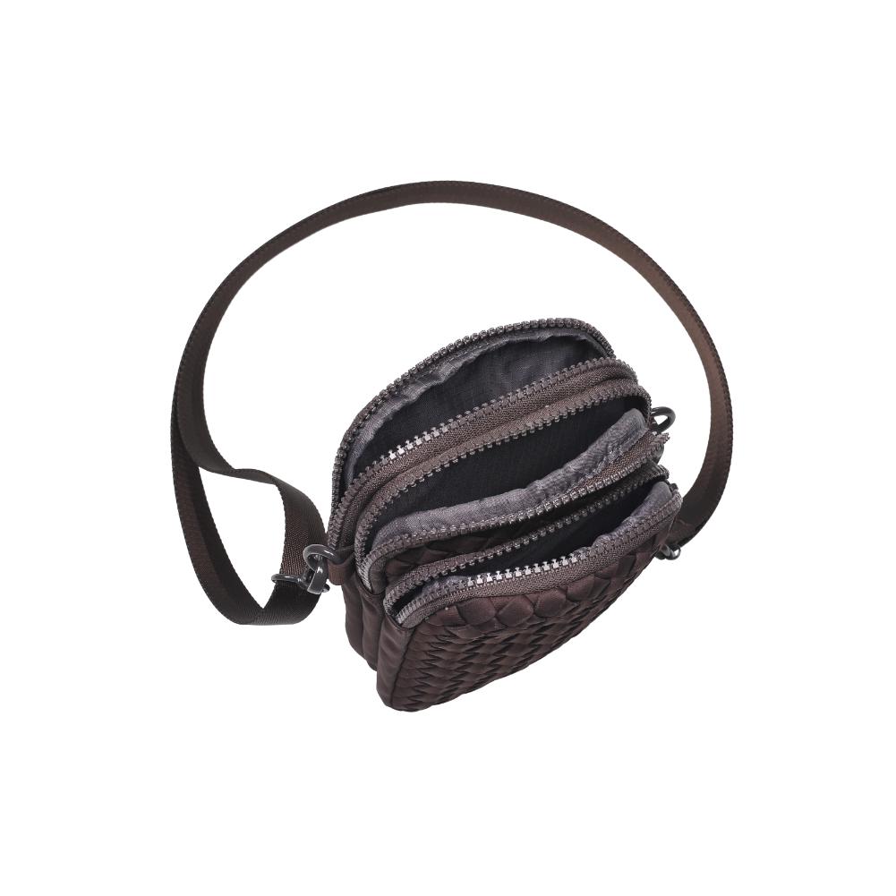 Product Image of Sol and Selene Divide & Conquer - Woven Neoprene Crossbody 841764110228 View 8 | Chocolate