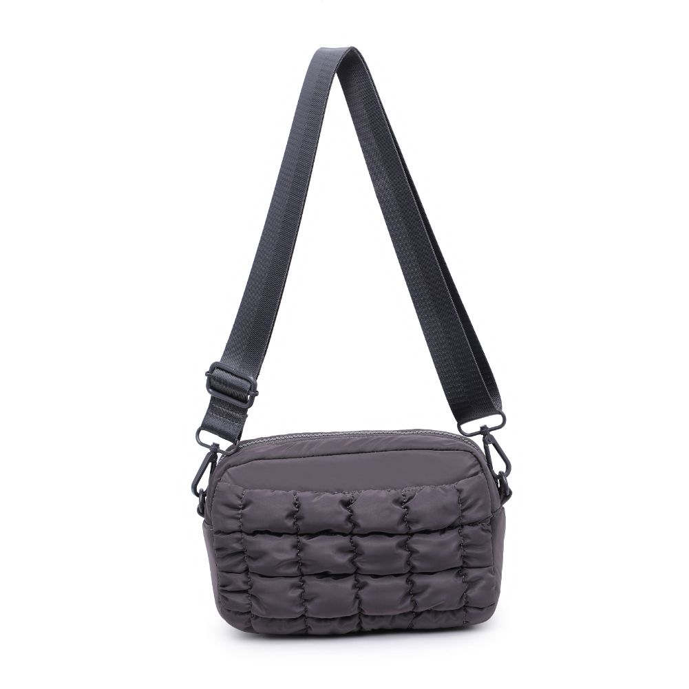Woman wearing Carbon Sol and Selene Inspiration - Quilted Nylon Crossbody 841764108386 View 7 | Carbon