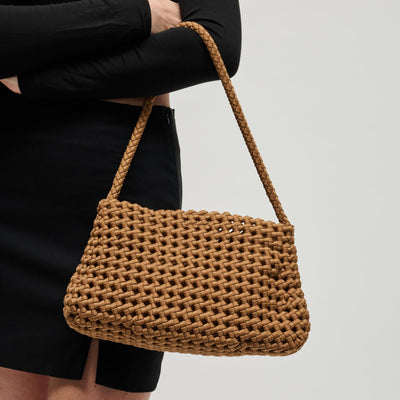 Woman wearing Sand Sol and Selene Solara Shoulder Bag 841764113007 View 1 | Sand