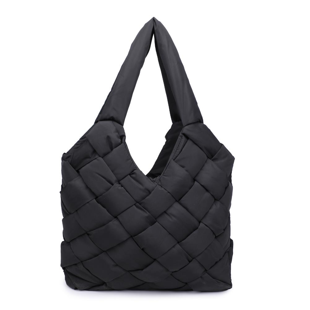 Woman wearing Black Sol and Selene Illumine Tote 841764110785 View 7 | Black