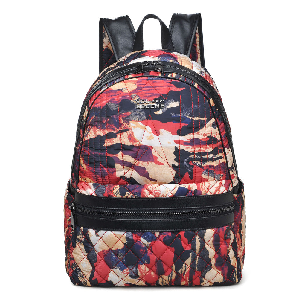 Product Image of Sol and Selene Cutting Edge Backpack 841764100571 View 1 | Red Multi