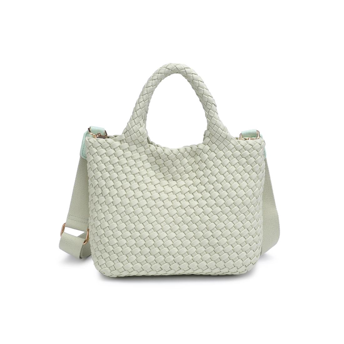 Product Image of Sol and Selene Sky's The Limit - Small Laced Up Eco-Edition Crossbody 841764111744 View 5 | Pistachio