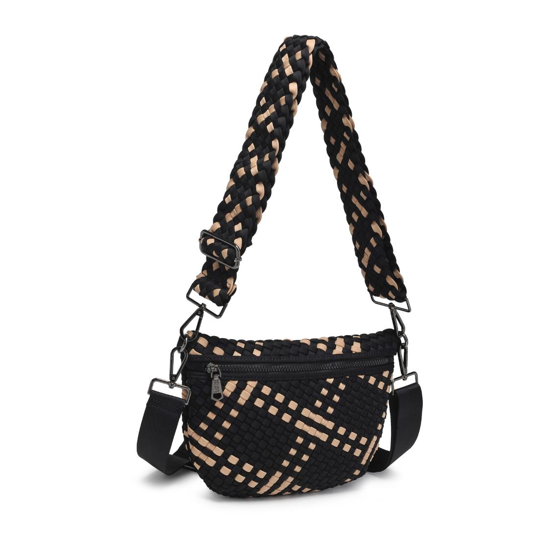 Sol and Selene Ethereal - Woven Neoprene Crossbody 841764111768 View 6 | Black Nude