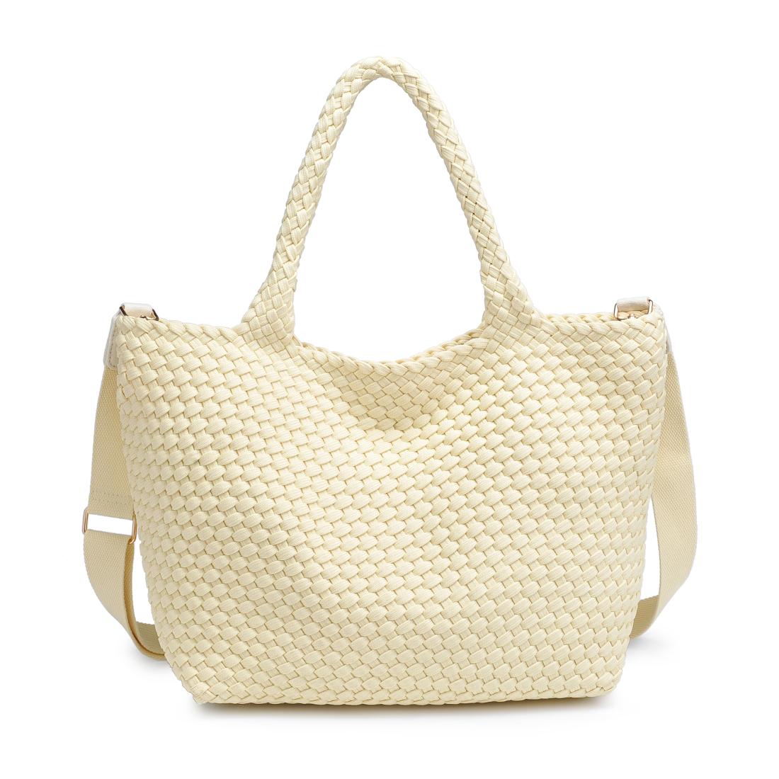 Product Image of Sol and Selene Sky's The Limit - Medium Laced Up Eco-Edition Tote 841764111607 View 5 | Butter