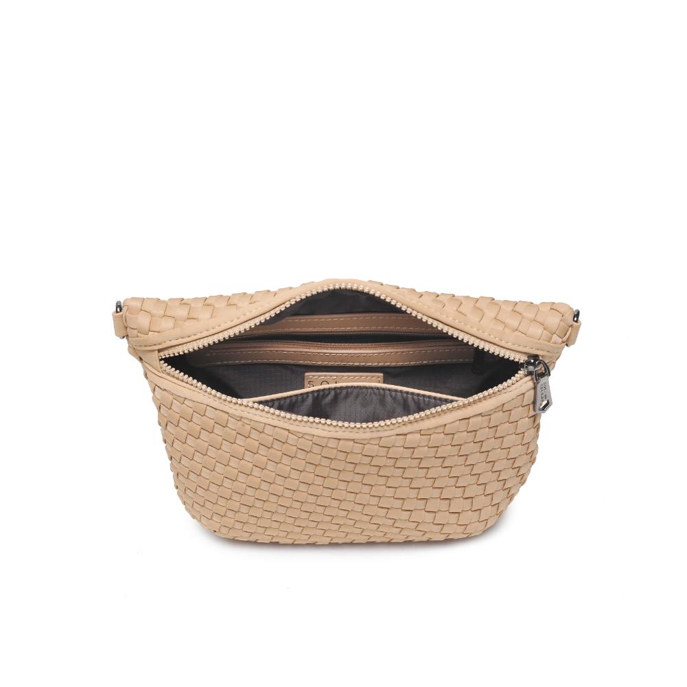 Woman wearing Nude Sol and Selene Ethereal - Woven Neoprene Crossbody 841764110884 View 9 | Nude