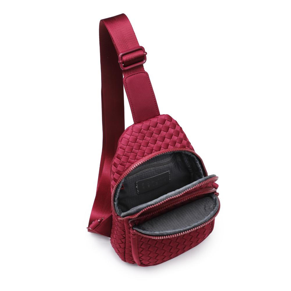 Product Image of Sol and Selene Beyond The Horizon - Woven Neoprene Sling Backpack 841764110457 View 8 | Wine