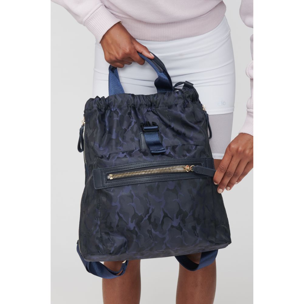 Woman wearing Charcoal Sol and Selene Visionary Backpack 841764103718 View 3 | Charcoal