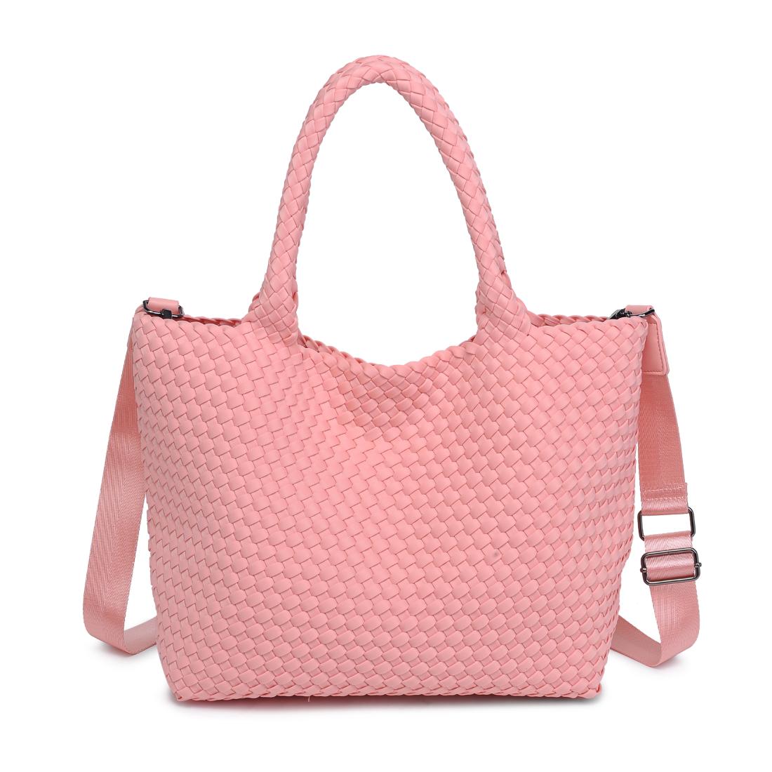 Woman wearing Blush Sol and Selene Sky's The Limit - Medium Tote 841764111270 View 7 | Blush