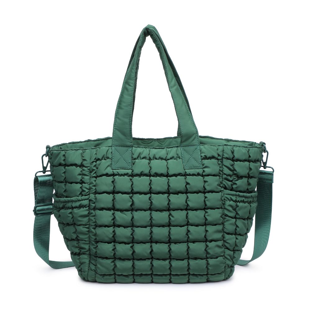 Woman wearing Emerald Sol and Selene Dreamer Tote 841764108461 View 5 | Emerald