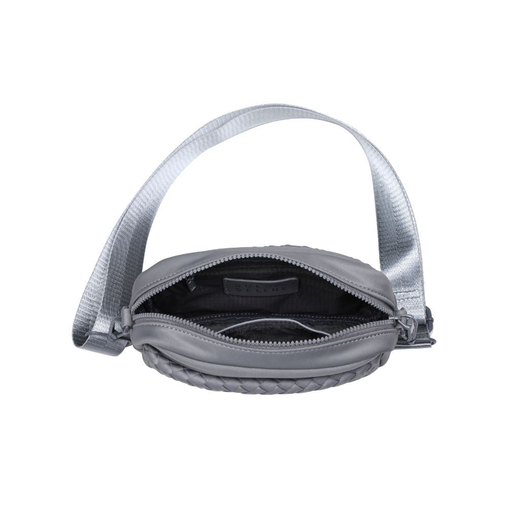 Product Image of Sol and Selene Inspiration - Woven Neoprene Crossbody 841764108348 View 8 | Grey