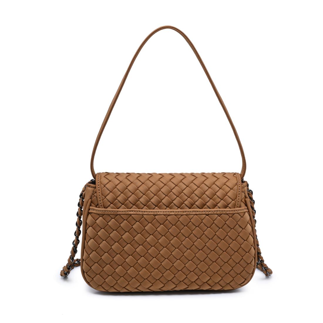 Woman wearing Sand Sol and Selene Astra Shoulder Bag 841764112468 View 7 | Sand