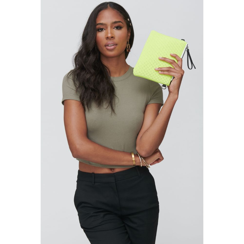 Woman wearing Yellow Sol and Selene Bond Crossbody 841764102339 View 2 | Yellow
