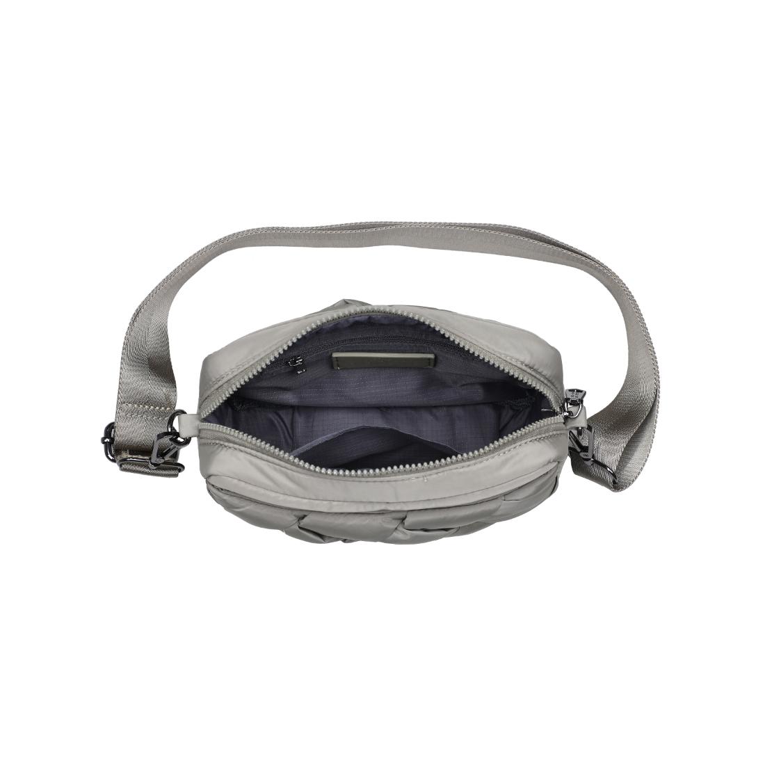 Woman wearing Desert Sage Sol and Selene Inspiration - Braided Woven Nylon Crossbody 841764111805 View 9 | Desert Sage