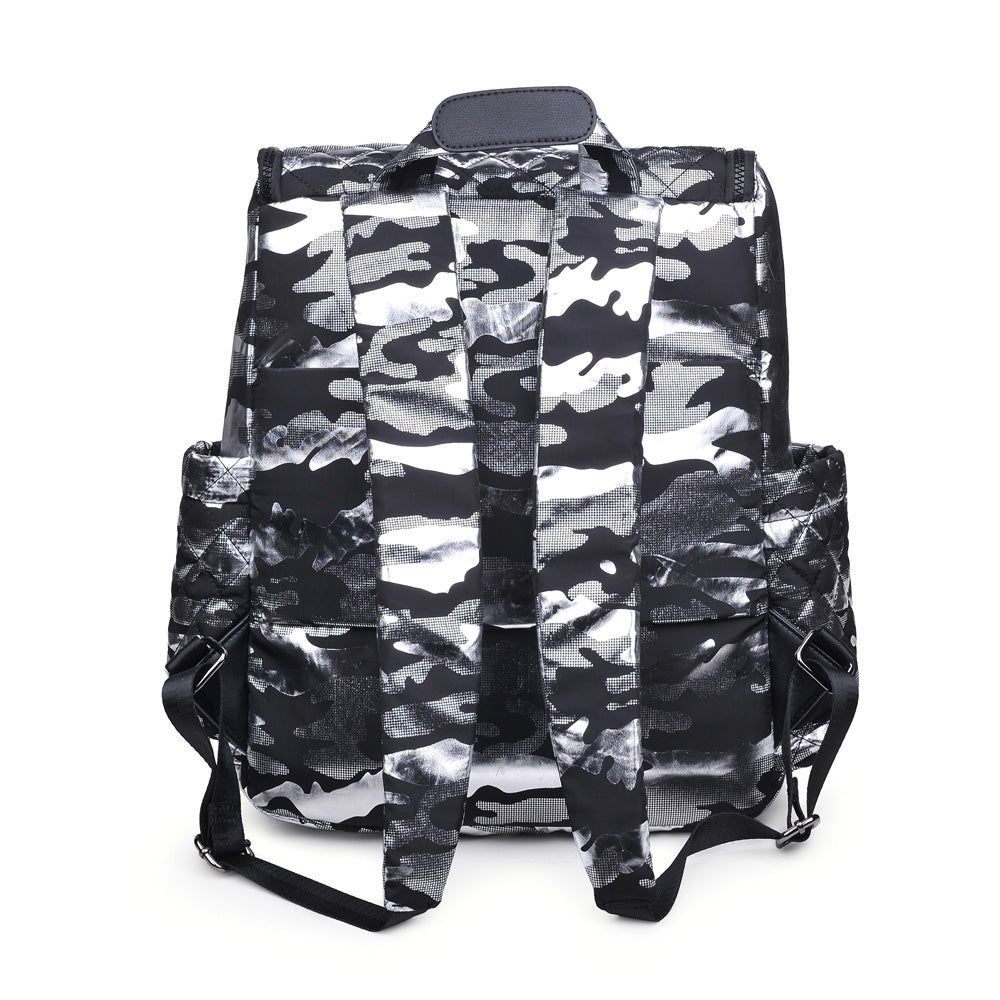 Product Image of Sol and Selene Destination Backpack 841764104395 View 7 | Silver Metallic Camo