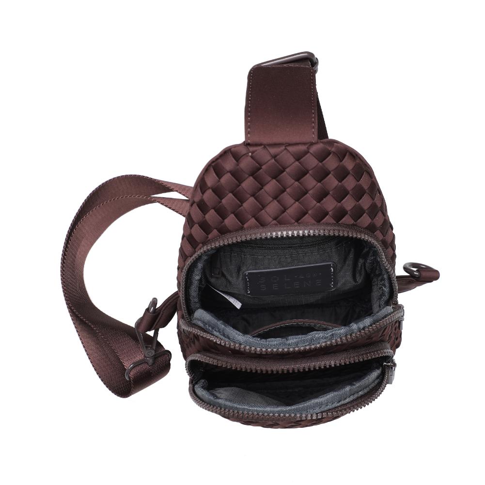 Product Image of Sol and Selene Beyond The Horizon - Woven Neoprene Sling Backpack 841764110440 View 8 | Chocolate