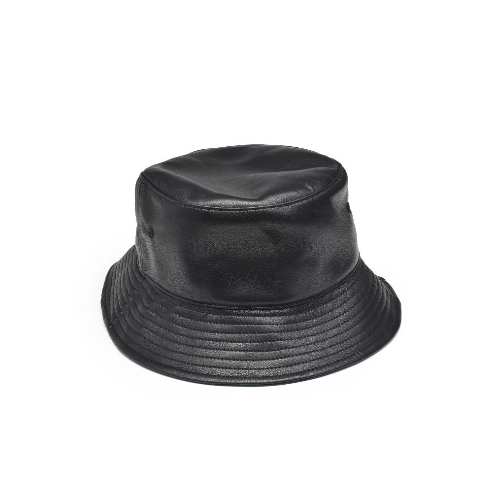 Product Image of Sol and Selene Vegan Leather Bucket Hat Bucket Hat 818209014779 View 1 | Black