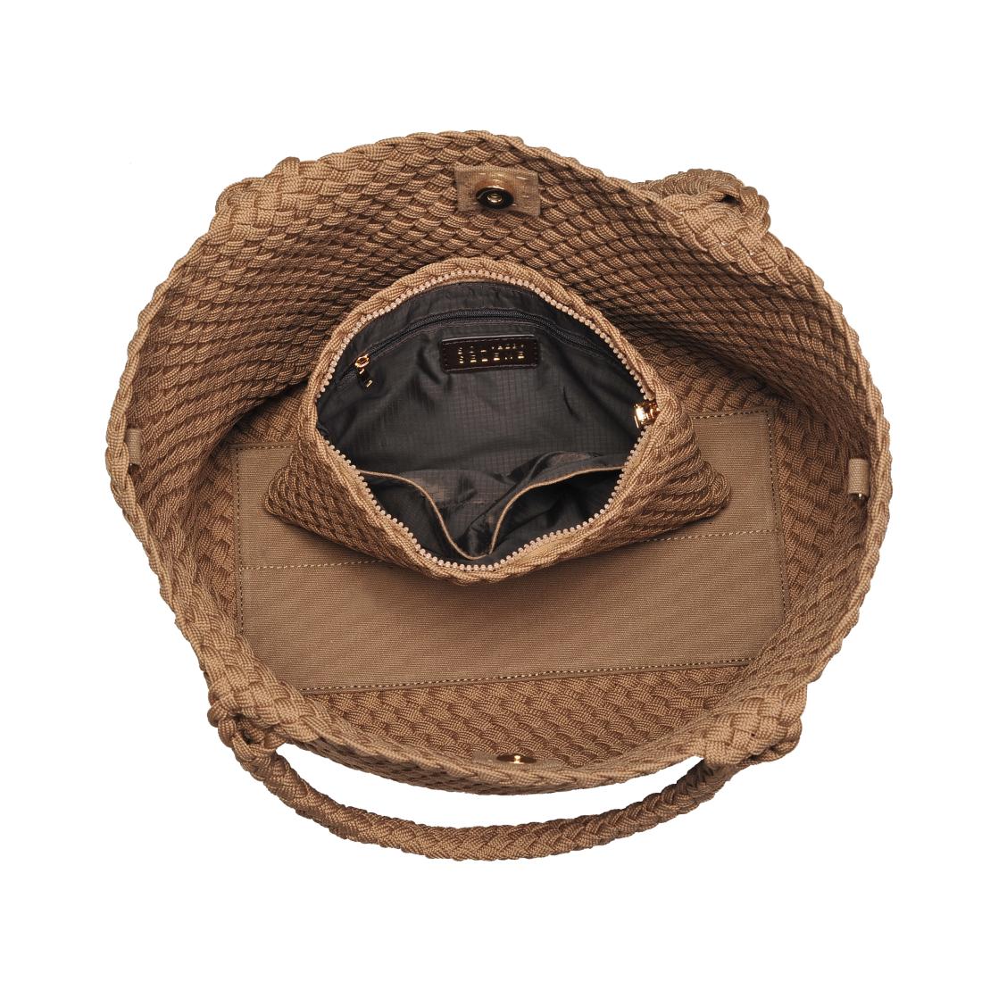 Product Image of Sol and Selene Sky's The Limit - Medium Laced Up Eco-Edition Tote 841764111621 View 8 | Nude