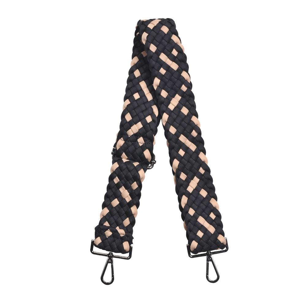 Woman wearing Black Nude Sol and Selene Prosperous - Woven Neoprene Shoulder Strap 841764111041 View 7 | Black Nude