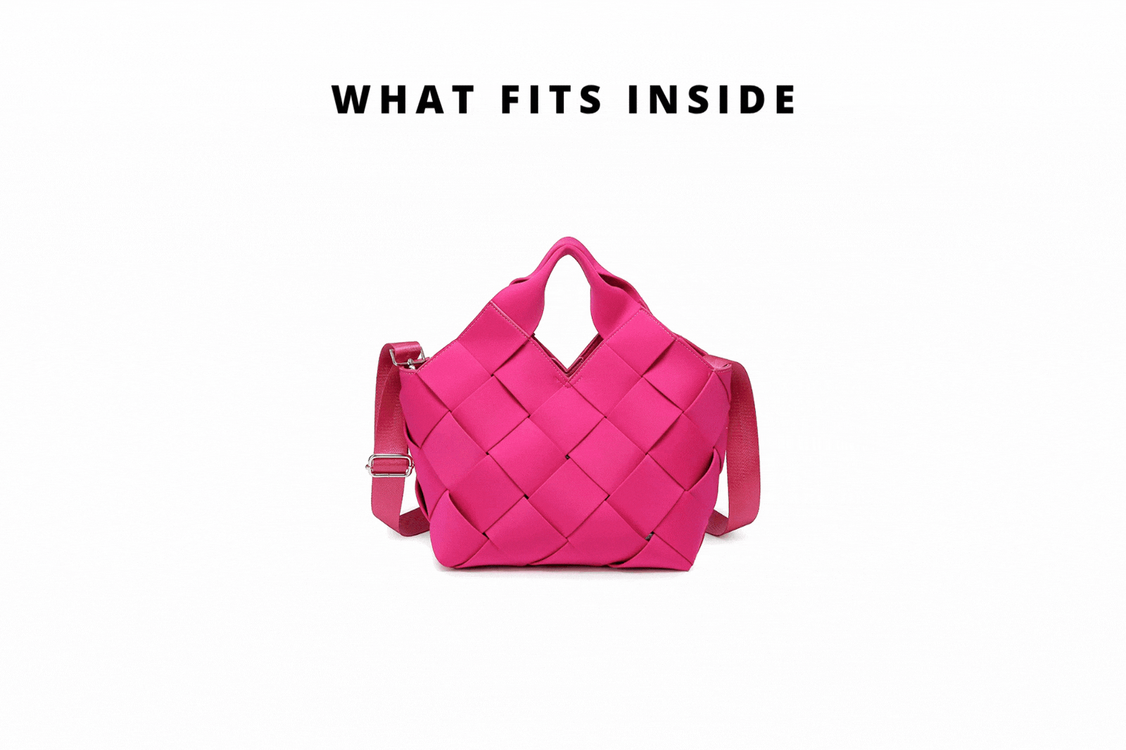 gif of items being put into a bag