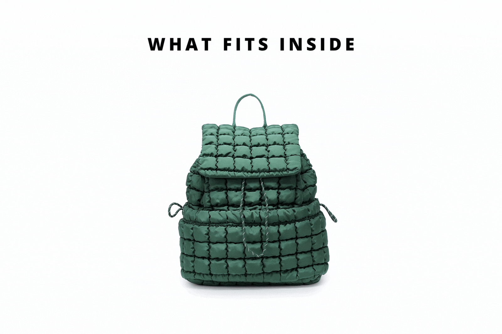 gif of items being put into a bag