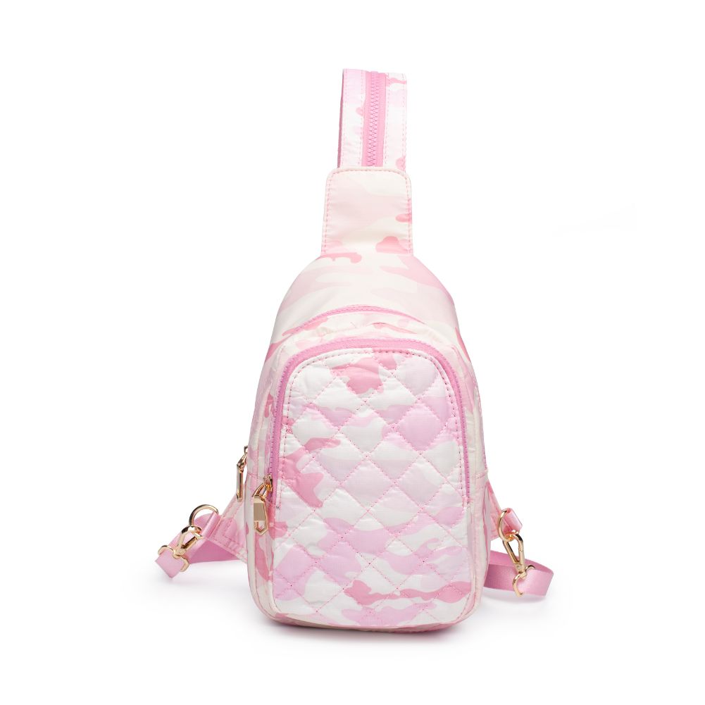 Sol and Selene On The Run Sling Backpack 841764105972 View 5 | Pink Camo