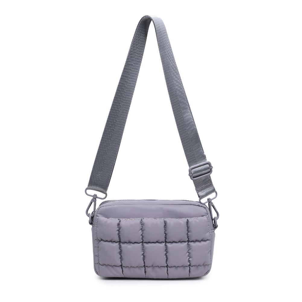 Sol and Selene Inspiration - Quilted Nylon Crossbody 841764109437 View 5 | Grey