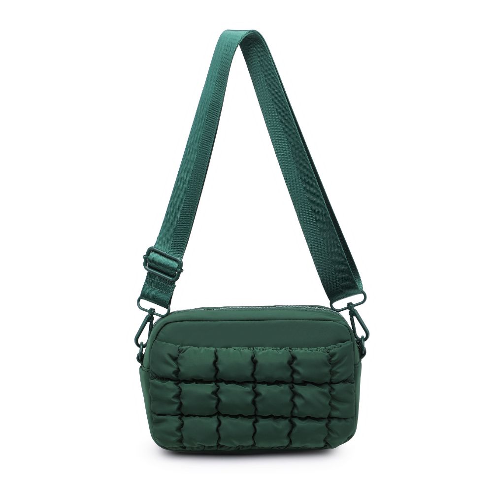 Sol and Selene Inspiration - Quilted Nylon Crossbody 841764108393 View 7 | Emerald