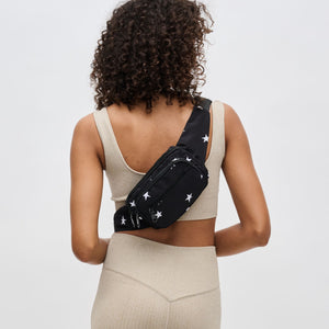 Woman wearing Black Star Sol and Selene Hip Hugger Belt Bag 841764103947 View 3 | Black Star