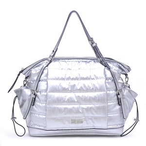 Urban Expressions Rain Check Women : Handbags : Tote 841764102469 | Silver