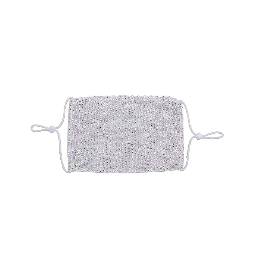 Sol and Selene Rhinestone Face Mask - 2 Piece Pack Masks 841764106009 View 8 | Black / Silver