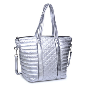 Urban Expressions Metropolitan Women : Handbags : Tote 841764102506 | Silver