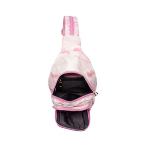 Sol and Selene On The Run Sling Backpack 841764105972 View 8 | Pink Camo