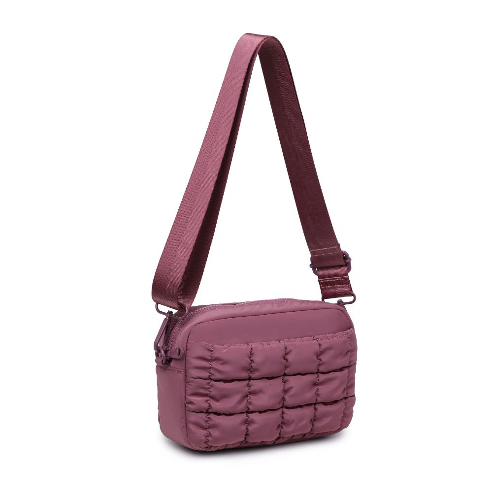 Sol and Selene Inspiration - Quilted Nylon Crossbody 841764108423 View 6 | Mauve