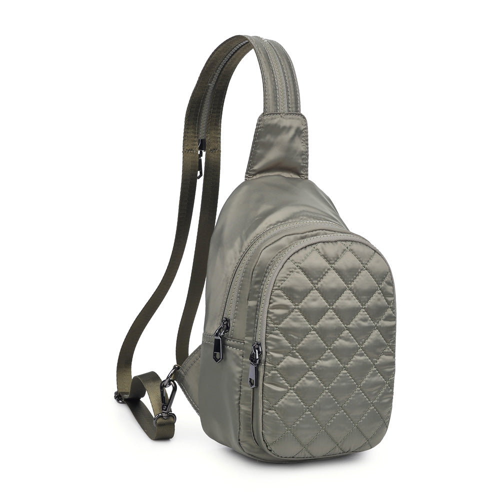 Sol and Selene On The Run Sling Backpack 841764104449 View 6 | Light Olive