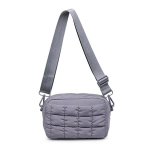 Sol and Selene Inspiration - Quilted Nylon Crossbody 841764109437 View 7 | Grey
