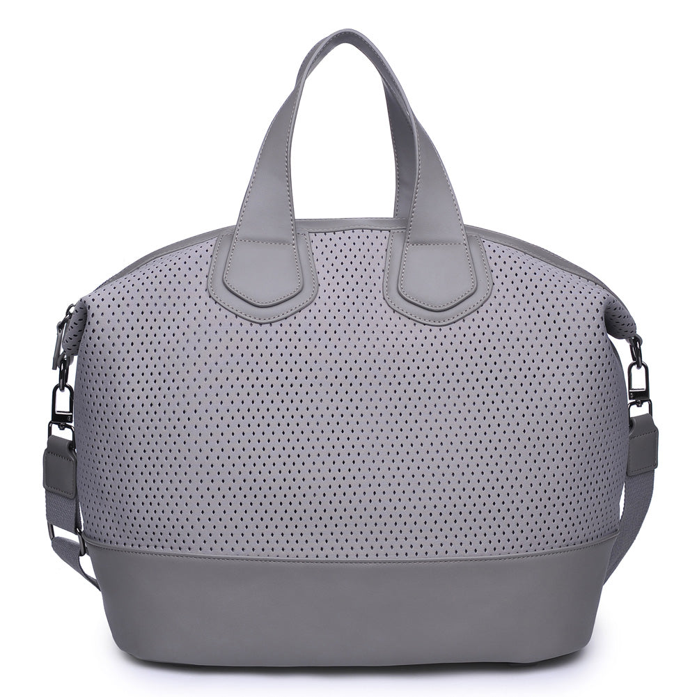 Urban Expressions Dream Big - Perforated Women : Handbags : Weekender 841764101882 | Grey