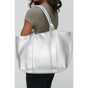 Urban Expressions Lightweight Women : Handbags : Tote 841764103398 | Silver