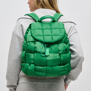 Woman wearing Kelly Green Sol and Selene Perception Backpack 841764107952 View 1 | Kelly Green