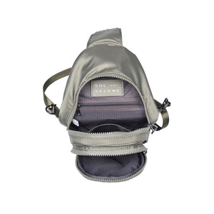 Sol and Selene On The Run Sling Backpack 841764104449 View 8 | Light Olive