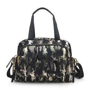Urban Expressions Streetside Women : Handbags : Satchel 841764105330 | Green Metallic Camo