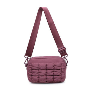 Sol and Selene Inspiration - Quilted Nylon Crossbody 841764108423 View 5 | Mauve
