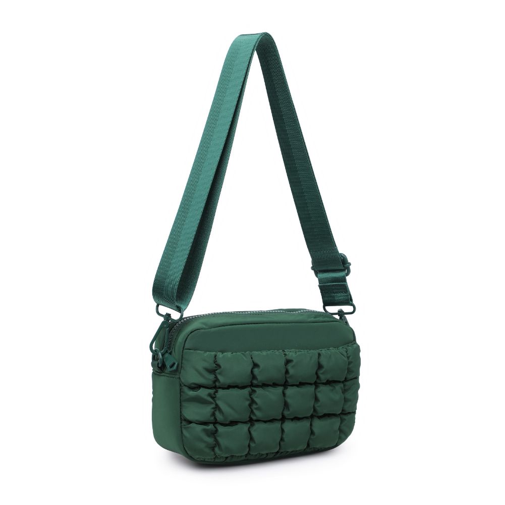 Sol and Selene Inspiration - Quilted Nylon Crossbody 841764108393 View 6 | Emerald