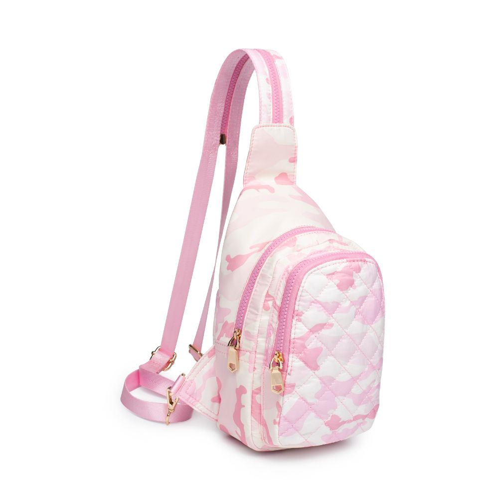 Sol and Selene On The Run Sling Backpack 841764105972 View 6 | Pink Camo