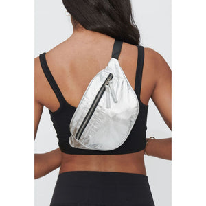 Urban Expressions Glitz and Glam Women : Crossbody : Belt Bag 841764102643 | Silver