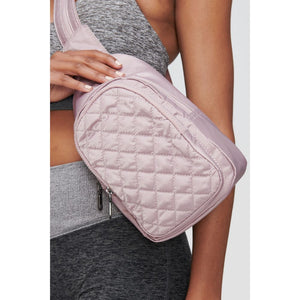 Woman wearing Blush Sol and Selene On The Run Sling Backpack 841764104418 View 1 | Blush