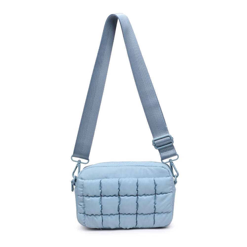 Sol and Selene Inspiration - Quilted Nylon Crossbody 841764109420 View 5 | Sky Blue