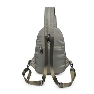 Sol and Selene On The Run Sling Backpack 841764104449 View 7 | Light Olive