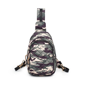Sol and Selene On The Run Sling Backpack 841764105965 View 5 | Green Camo